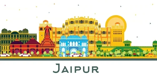jaipur-india-city-skyline-color-260nw-2333039497